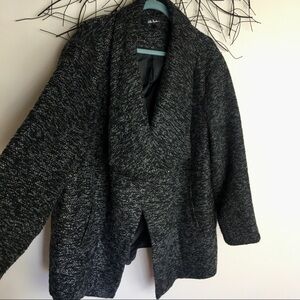 ULLA POPKEN gray wool coat. Size 24 26
